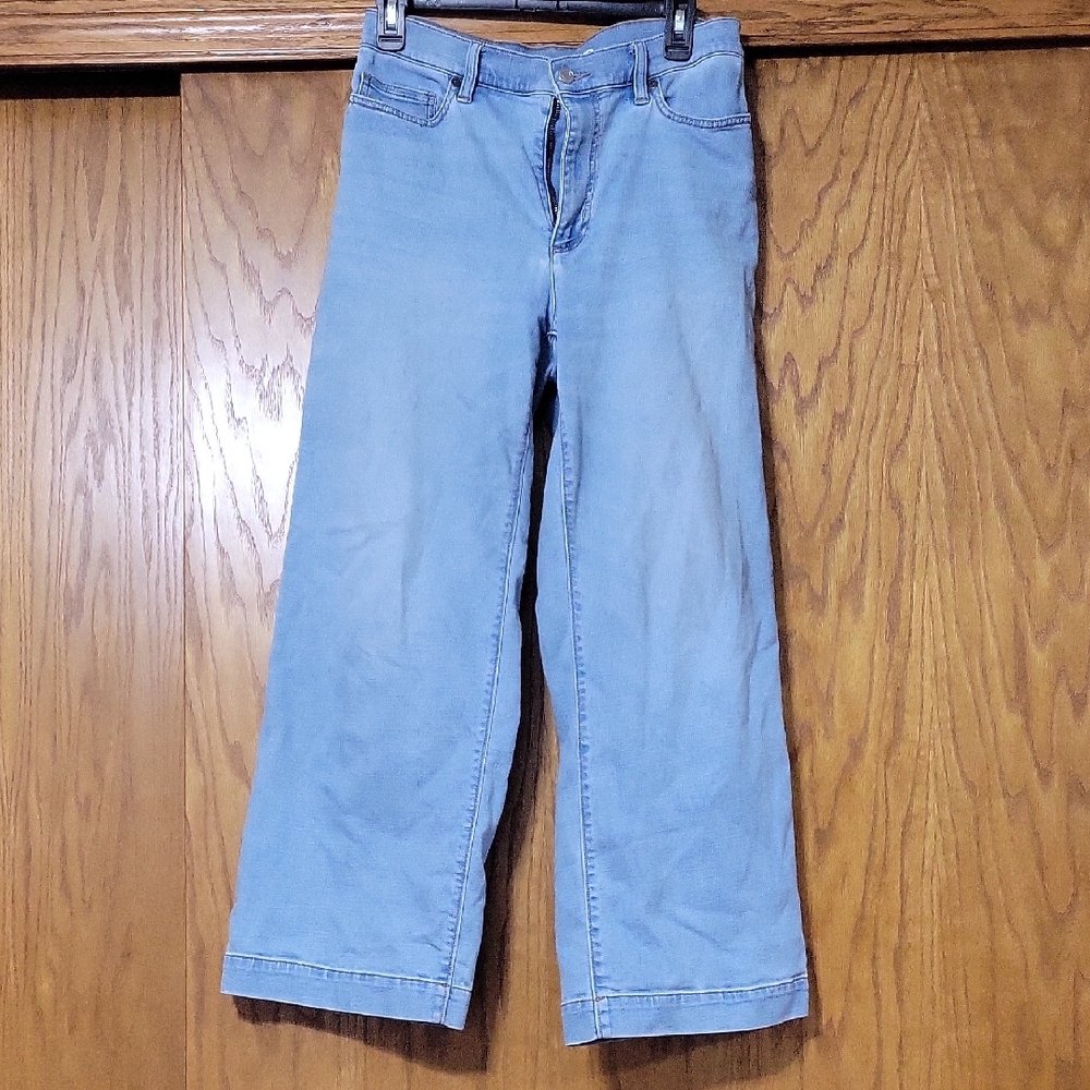 Land's End Wide Leg Baggy Trendy Jeans